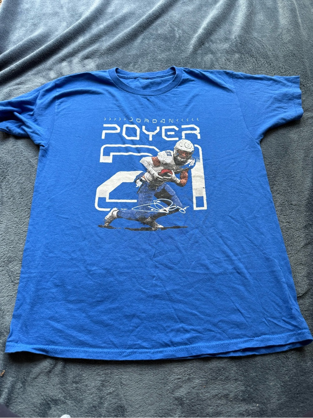 NFL Football Jordan Poyer mens cotton Tee bills